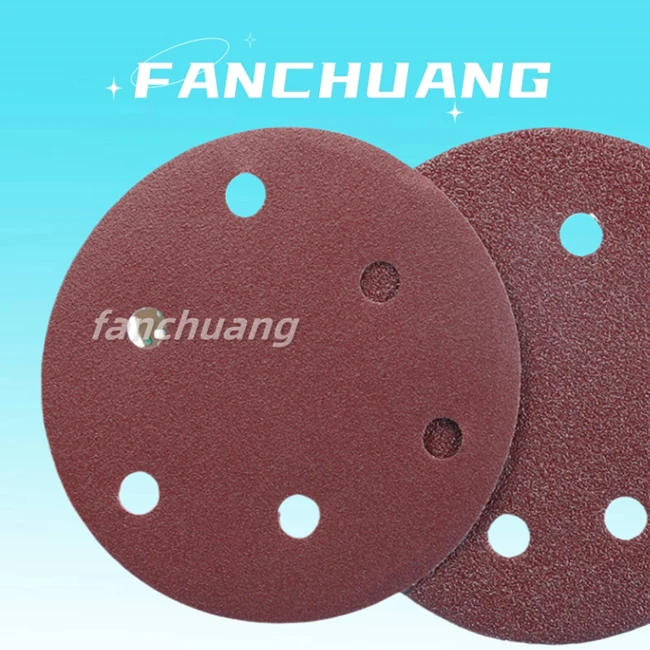 125mm Sanding Discs 40 60 80 120 240 Grit Orbital Sander Pads Sandpaper