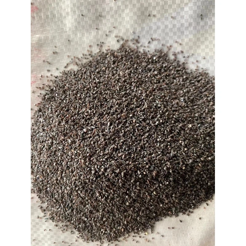 Comparação de corundão branco e corundão marrom