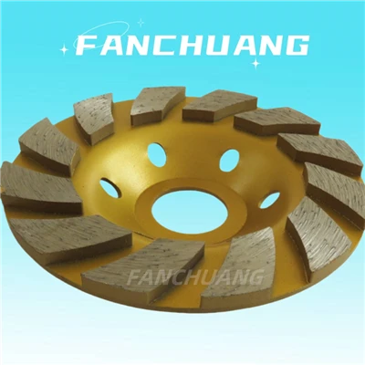 Moagem de diamante turbo de concreto de 4 polegadas