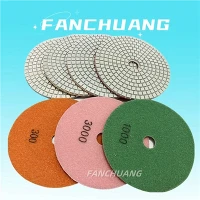 Almofadas de polimento de resina de diamante flexíveis úmidas para granito