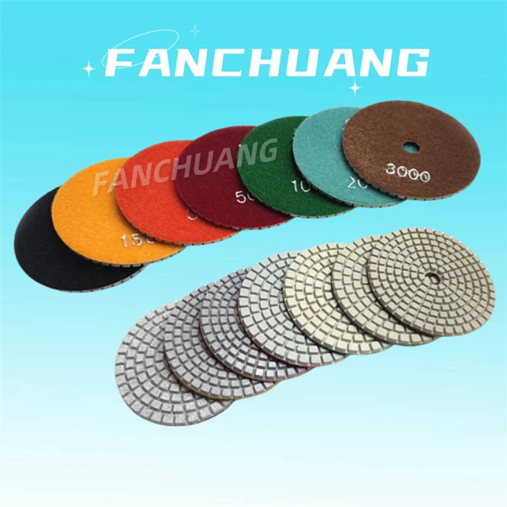 Stone Abrasive Tools Circular Diamond Wet Polishing Granite Pads